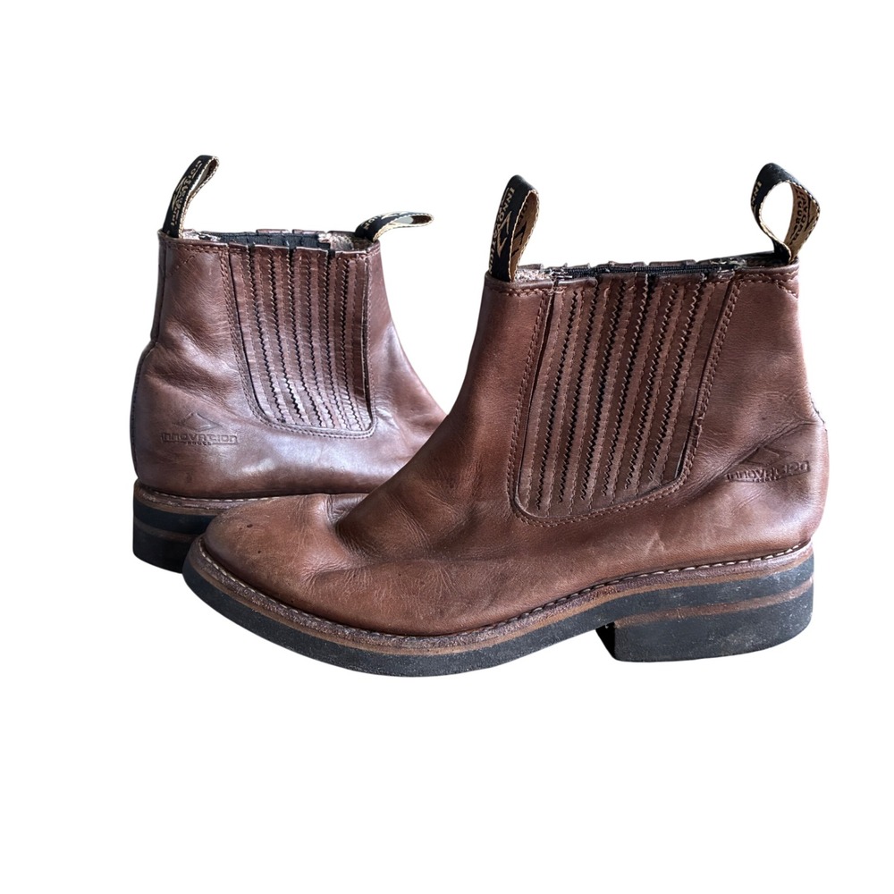Innovation Boots Chelsea Men 8.5 Brown Good Leather Vibram Work Boots